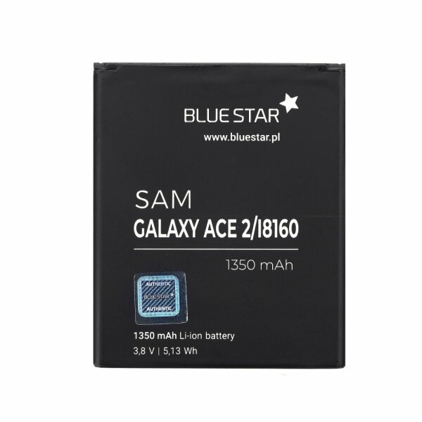 Bluestar Akku Ersatz kompatibel mit Samsung Galaxy Ace 2 I8160 1350 mAh Austausch Batterie Accu GH43-03849A