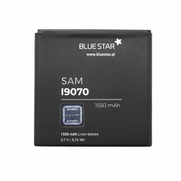 Bluestar Akku Ersatz kompatibel mit Samsung I9070 Galaxy S Advance 1550 mAh Austausch Batterie Premium EB535151VU