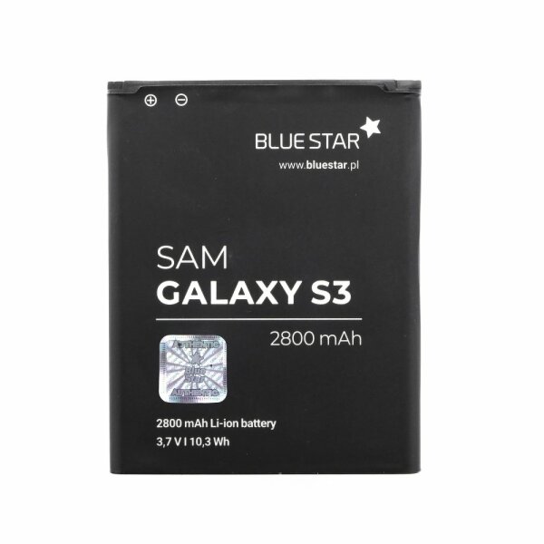 Bluestar Akku Ersatz kompatibel mit Samsung I9300 Galaxy S3 2800 mAh Austausch Batterie EB-L1G6LLK, EB-L1G6LLZ