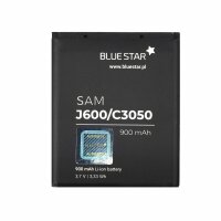 Bluestar Akku Ersatz kompatibel mit Samsung J600 / C3050 / M600 / J750 / S8300 / S7350 900 mAh Austausch Batterie AB483640BU