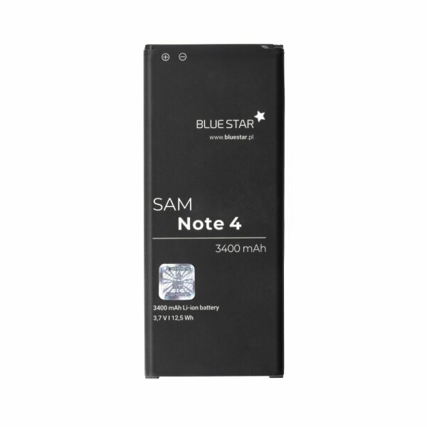 Bluestar Akku Ersatz kompatibel mit Samsung N9100 Galaxy Note 4 3500 mAh Austausch Batterie Accu EB-BN910BBE