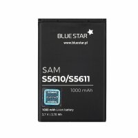 Bluestar Akku Ersatz kompatibel mit Samsung S5610 / S5611 / L700 / S5620 / S5260 1000 mAh Austausch Batterie Accu AB463651BU