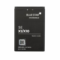 Bluestar Akku Ersatz kompatibel mit Sony Xperia X1 / X10 1600 mAh Austausch Batterie Accu BST-41