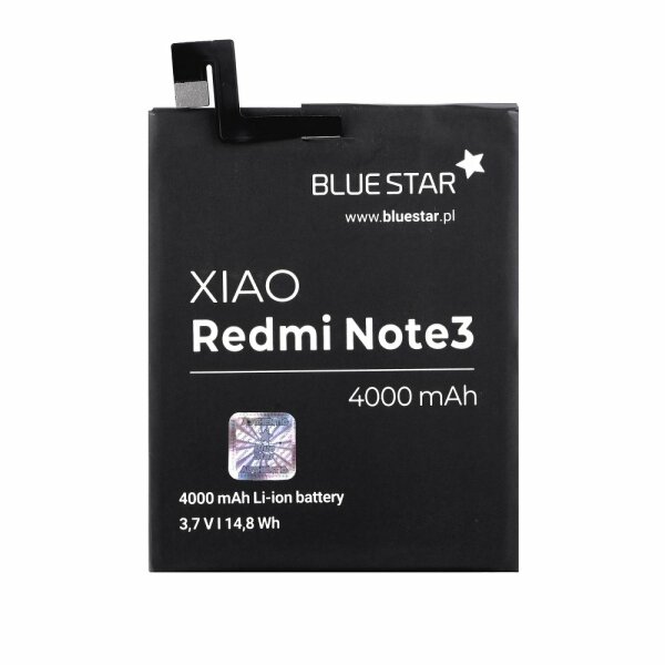 Bluestar Akku Ersatz kompatibel mit Xiaomi Redmi Note 3 4000 mAh Austausch Batterie Accu BM46