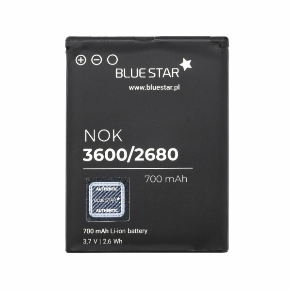 Bluestar Akku Ersatz kompatibel mit Nokia Supernova 7100 / 7610 700 mAh Austausch Batterie Accu Nokia BL-4S