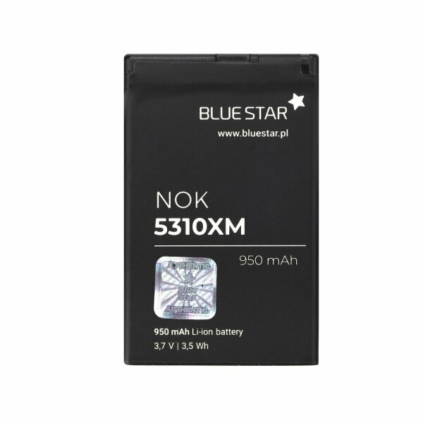 Bluestar Akku Ersatz kompatibel mit Nokia 7210 / 7310 Supernova / X3-00 950 mAh Li-lon Austausch Batterie Accu BL-4CT