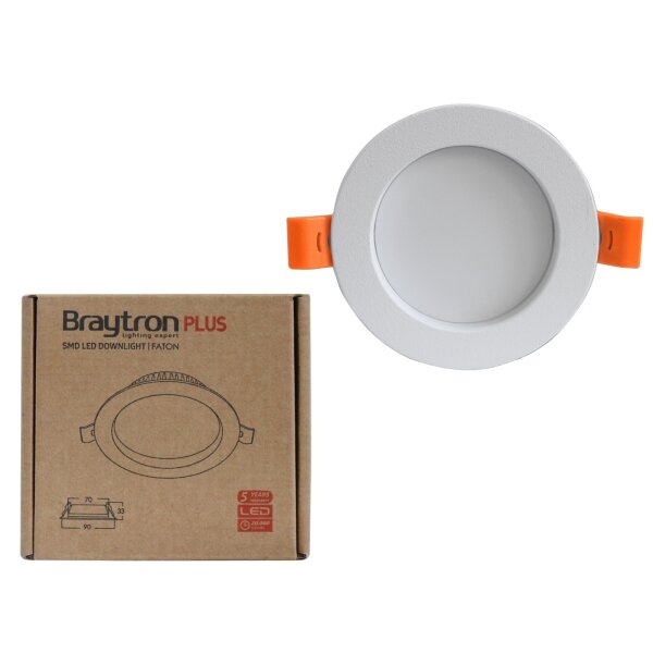 8W LED Panel FATON Einbaustrahler Spot Einbauleuchte Ø90mm 800 Lumen Rund