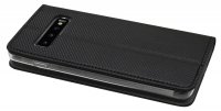 cofi1453® Buch Tasche "Smart" kompatibel mit Samsung Galaxy S10 G973F Handy Hülle Etui Brieftasche Schutzhülle mit Standfunktion, Kartenfach Schwarz