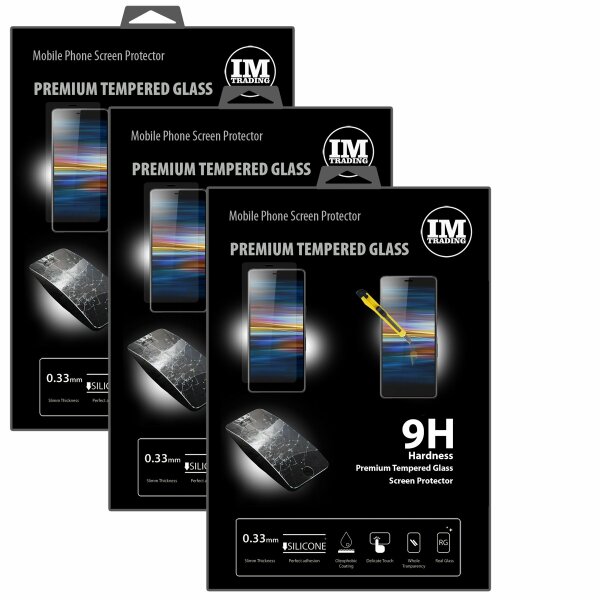 3x Panzer Schutz Glas 9H Tempered Glass Display Schutz Folie Display Glas Screen Protector für Sony Xperia L3 cofi1453®