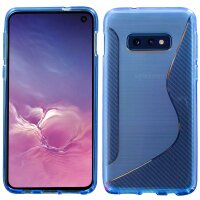 cofi1453® S-Line Hülle Bumper kompatibel mit Samsung Galaxy S10e G970F Silikonhülle Stoßfest Handyhülle TPU Case Cover