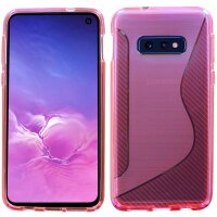 cofi1453® S-Line Hülle Bumper kompatibel mit Samsung Galaxy S10e G970F Silikonhülle Stoßfest Handyhülle TPU Case Cover