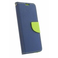 cofi1453® Buch Tasche "Fancy" kompatibel mit SAMSUNG GALAXY S10 (G973F) Handy Hülle Etui Brieftasche Schutzhülle mit Standfunktion, Kartenfach Blau-Grün