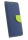 cofi1453® Buch Tasche "Fancy" kompatibel mit SAMSUNG GALAXY S10e (G970F) Handy Hülle Etui Brieftasche Schutzhülle mit Standfunktion, Kartenfach Blau-Grün