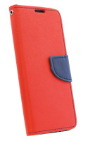 cofi1453® Buch Tasche "Fancy" kompatibel mit SAMSUNG GALAXY S10e (G970F) Handy Hülle Etui Brieftasche Schutzhülle mit Standfunktion, Kartenfach Rot-Blau