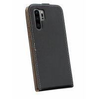 cofi1453® Flip Case kompatibel mit HUAWEI P30 PRO Handy Tasche vertikal aufklappbar Schutzhülle Klapp Hülle Schwarz