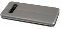 cofi1453® Buch Tasche "Elegance" kompatibel mit SAMSUNG GALAXY S10 (G973F) Handy Hülle Etui Brieftasche Schutzhülle mit Standfunktion, Kartenfach Grey