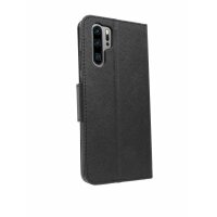 cofi1453® Buch Tasche "Fancy" kompatibel mit HUAWEI P30 PRO Handy Hülle Etui Brieftasche Schutzhülle mit Standfunktion, Kartenfach Schwarz