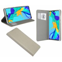 cofi1453® Buch Tasche "Smart" kompatibel mit HUAWEI P30 Handy Hülle Etui Brieftasche Schutzhülle mit Standfunktion, Kartenfach