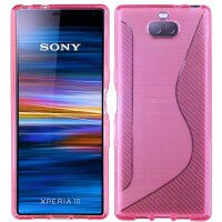 cofi1453® S-Line Hülle Bumper kompatibel mit SONY XPERIA 10 Silikonhülle Stoßfest Handyhülle TPU Case Cover