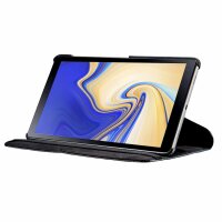 cofi1453® 360 Schutz Tablet Cover kompatibel mit Samsung Galaxy Tab A 2018 10,5 Zoll ( SM-T590 / SM-T595 ) Tasche Hülle Tabletschale Bumper Case Etui Rotierbar mit Ständer in Schwarz cofi1453®