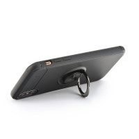 cofi1453® Premium HandyHülle Dezente Schale Bumper Case Cover kompatibel mit  drehbarer Ring TPU 360 Grad Halter Ständer Magnetisch Outdoor