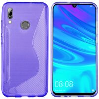 cofi1453® S-Line Hülle Bumper kompatibel mit HUAWEI P SMART 2019 Silikonhülle Stoßfest Handyhülle TPU Case Cover