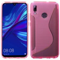 cofi1453® S-Line Hülle Bumper kompatibel mit HUAWEI P SMART 2019 Silikonhülle Stoßfest Handyhülle TPU Case Cover