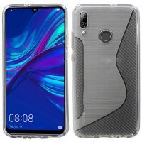 cofi1453® S-Line Hülle Bumper kompatibel mit HUAWEI P SMART 2019 Silikonhülle Stoßfest Handyhülle TPU Case Cover