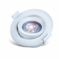 LED 10W COB Spot Einbauleuchte 800 Lumen Einbaustrahler Ø120mm Rund 45° Grad Schwenkbar Deckenleuchte Weiß