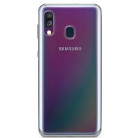 cofi1453® Silikon Hülle Basic kompatibel mit SAMSUNG GALAXY A40 (A405F) Case TPU Soft Handy Cover Schutz Transparent