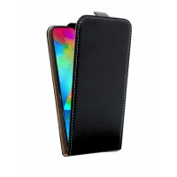 cofi1453® Flip Case kompatibel mit SAMSUNG GALAXY M20 (M205FD) Handy Tasche vertikal aufklappbar Schutzhülle Klapp Hülle Schwarz