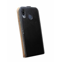 cofi1453® Flip Case kompatibel mit SAMSUNG GALAXY M20 (M205FD) Handy Tasche vertikal aufklappbar Schutzhülle Klapp Hülle Schwarz