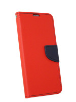 cofi1453® Buch Tasche "Fancy" kompatibel mit HUAWEI Y7 2019 Handy Hülle Etui Brieftasche Schutzhülle mit Standfunktion, Kartenfach Rot-Blau
