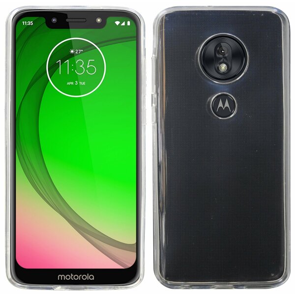 cofi1453® Silikon Hülle Basic kompatibel mit MOTOROLA MOTO G7 PLAY Case TPU Soft Handy Cover Schutz Transparent