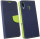 cofi1453® Buch Tasche "Fancy" kompatibel mit SAMSUNG GALAXY M20 (M205FD) Handy Hülle Etui Brieftasche Schutzhülle mit Standfunktion, Kartenfach Blau-Grün