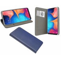 Buch Tasche "Smart" kompatibel mit SAMSUNG GALAXY A20e Handy Hülle Etui Brieftasche Schutzhülle mit Standfunktion, Kartenfach