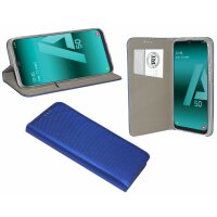 Buch Tasche "Smart" kompatibel mit SAMSUNG GALAXY A50 (A505F) Handy Hülle Etui Brieftasche Schutzhülle mit Standfunktion, Kartenfach