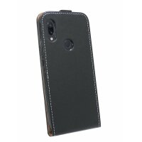 cofi1453® Flip Case kompatibel mit XIAOMI REDMI 7 Handy Tasche vertikal aufklappbar Schutzhülle Klapp Hülle Schwarz