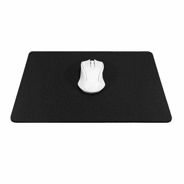 Mauspad Große Mausmatte Mousepad 450x400x2mm Anti Rutsch Matte kompatibel mit Gamer, Grafikdesigner, Büro - Schwarz