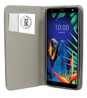 cofi1453® Buch Tasche "Smart" kompatibel mit LG K40 Handy Hülle Etui Brieftasche Schutzhülle mit Standfunktion, Kartenfach