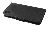 cofi1453® Buch Tasche "Fancy" kompatibel mit SAMSUNG GALAXY A70 (A705F) Handy Hülle Etui Brieftasche Schutzhülle mit Standfunktion, Kartenfach Schwarz