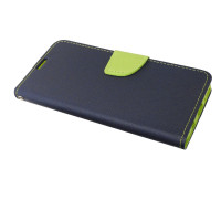cofi1453® Buch Tasche "Fancy" kompatibel mit SAMSUNG GALAXY A70 (A705F) Handy Hülle Etui Brieftasche Schutzhülle mit Standfunktion, Kartenfach Blau-Grün
