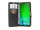 cofi1453® Buch Tasche "Fancy" kompatibel mit MOTOROLA MOTO G7 PLUS Handy Hülle Etui Brieftasche Schutzhülle mit Standfunktion, Kartenfach Schwarz
