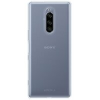 cofi1453® Silikon Hülle Basic kompatibel mit SONY XPERIA 1 Case TPU Soft Handy Cover Schutz Transparent