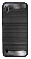 cofi1453® Silikon Hülle Carbon kompatibel mit SAMSUNG GALAXY A10 (A105F) TPU Case Soft Handyhülle Cover Schutzhülle Schwarz