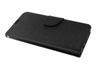 cofi1453® Buch Tasche "Fancy" kompatibel mit SAMSUNG GALAXY A40 (A405F) Handy Hülle Etui Brieftasche Schutzhülle mit Standfunktion, Kartenfach Schwarz