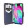 cofi1453® Buch Tasche "Fancy" kompatibel mit SAMSUNG GALAXY A40 (A405F) Handy Hülle Etui Brieftasche Schutzhülle mit Standfunktion, Kartenfach Rot-Blau