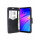 cofi1453® Buch Tasche "Fancy" kompatibel mit XIAOMI REDMI 7 Handy Hülle Etui Brieftasche Schutzhülle mit Standfunktion, Kartenfach Schwarz