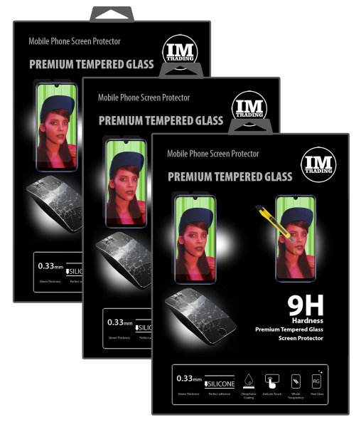 cofi1453 3X Panzer Schutz Glas 9H Tempered Glass Display Schutz Folie Display Glas Screen Protector kompatibel mit Huawei P Smart Plus 2019