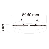 LED line 12W LED Panel Einbaustrahler Spot Einbauleuchte Warmweiß 1010 Lumen Deckenleuchte Rund